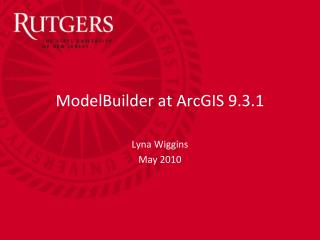 ModelBuilder at ArcGIS 9.3.1