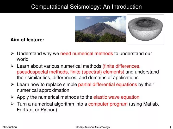 computational seismology an introduction