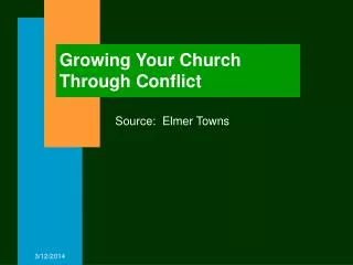 Growing Your Church Through Conflict