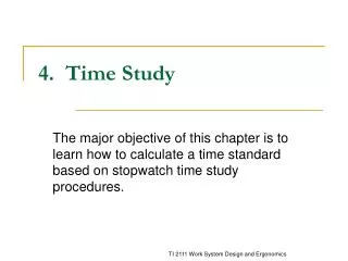 4. Time Study
