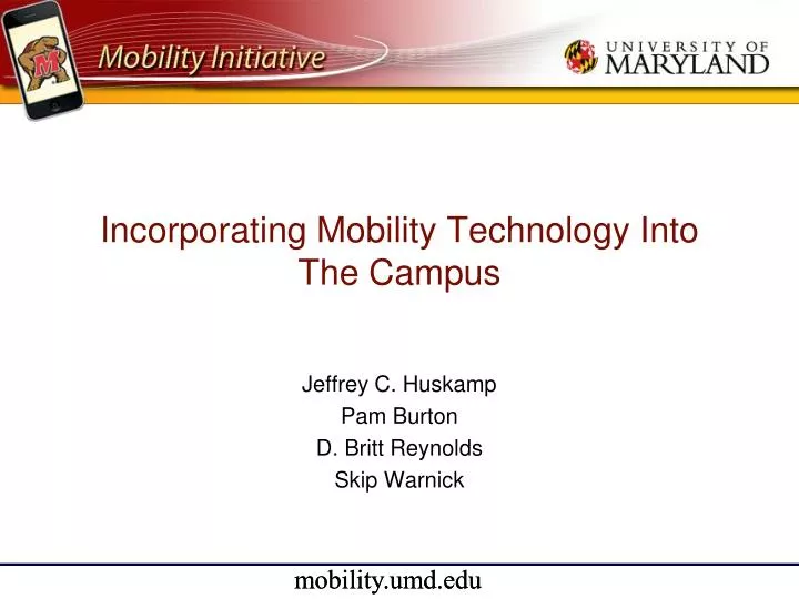 incorporating mobility technology into the campus