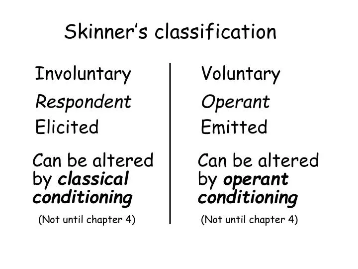 skinner s classification