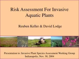 Risk Assessment For Invasive Aquatic Plants