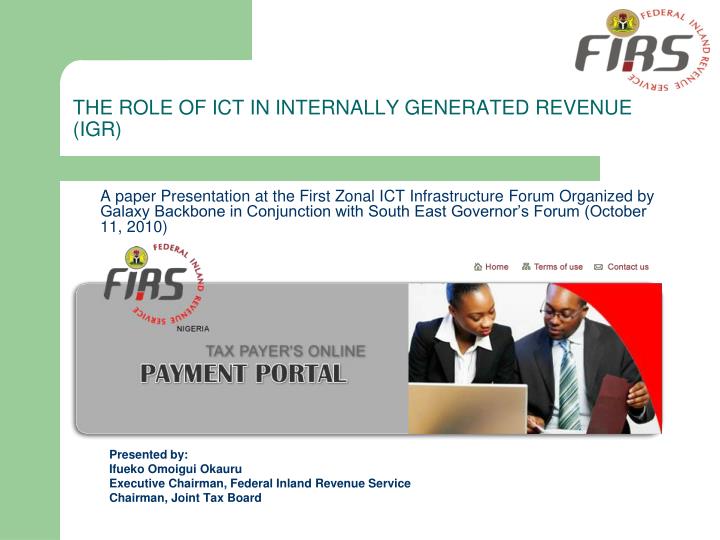 the role of ict in internally generated revenue igr