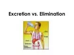 Excretion vs. Elimination - slide 1
