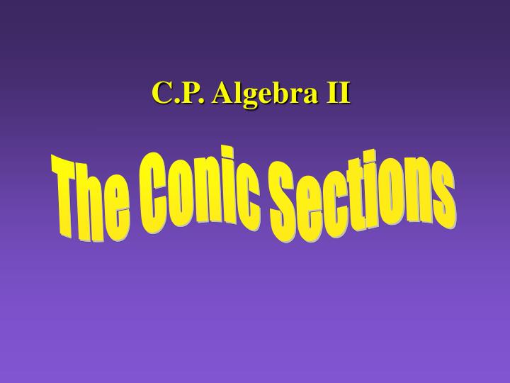 c p algebra ii