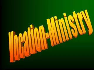 Vocation-Ministry