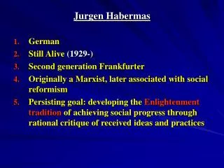 Jurgen Habermas