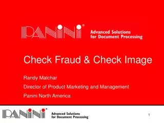 Check Fraud &amp; Check Image