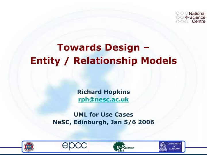 towards design entity relationship models