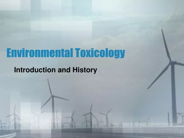 environmental toxicology