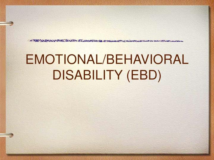 emotional behavioral disability ebd
