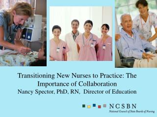Transitioning New Nurses to Practice: The Importance of Collaboration Nancy Spector, PhD, RN, Director of Education