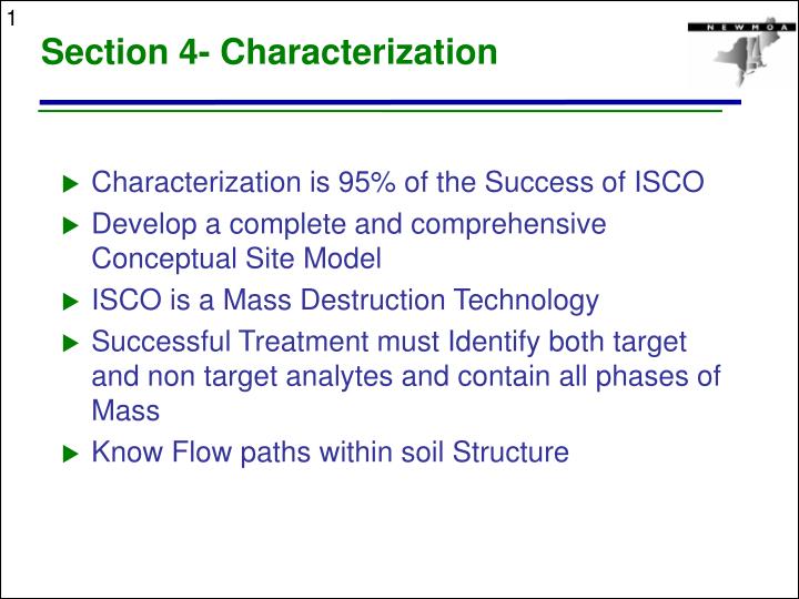 section 4 characterization