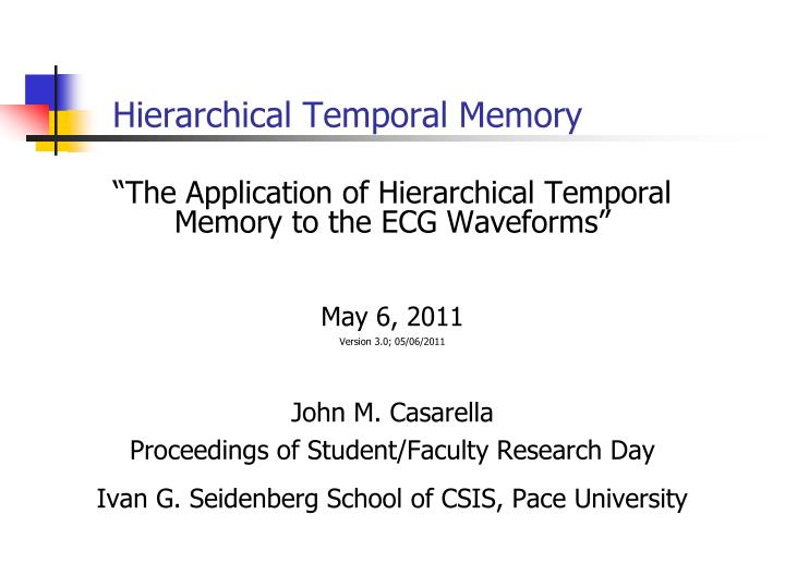 hierarchical temporal memory