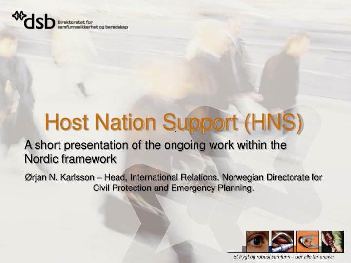 host nation support hns
