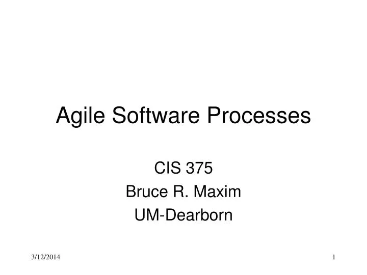 agile software processes