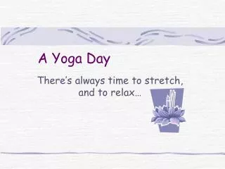 A Yoga Day