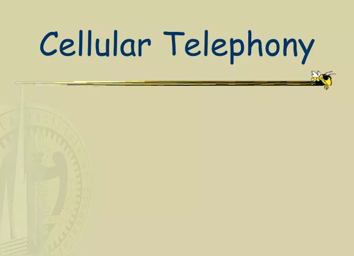 cellular telephony