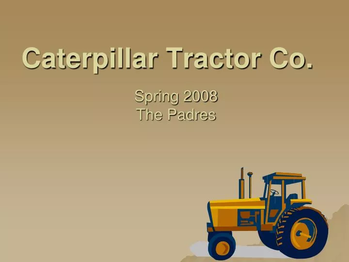 caterpillar tractor co