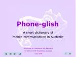 Phone-glish