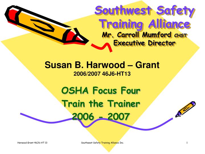 southwest safety training alliance mr carroll mumford chst executive director