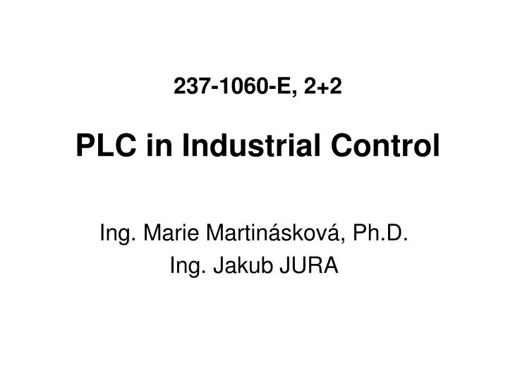 237 1060 e 2 2 plc in industrial control