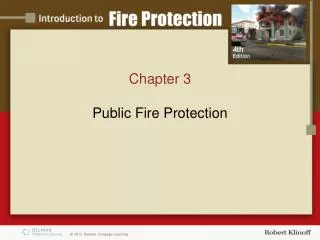Chapter 3 Public Fire Protection