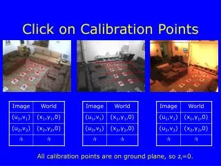 Click on Calibration Points