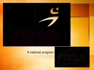 A national program of