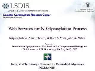 Web Services for N-Glycosylation Process