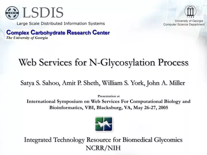 web services for n glycosylation process