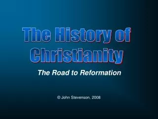 The Road to Reformation