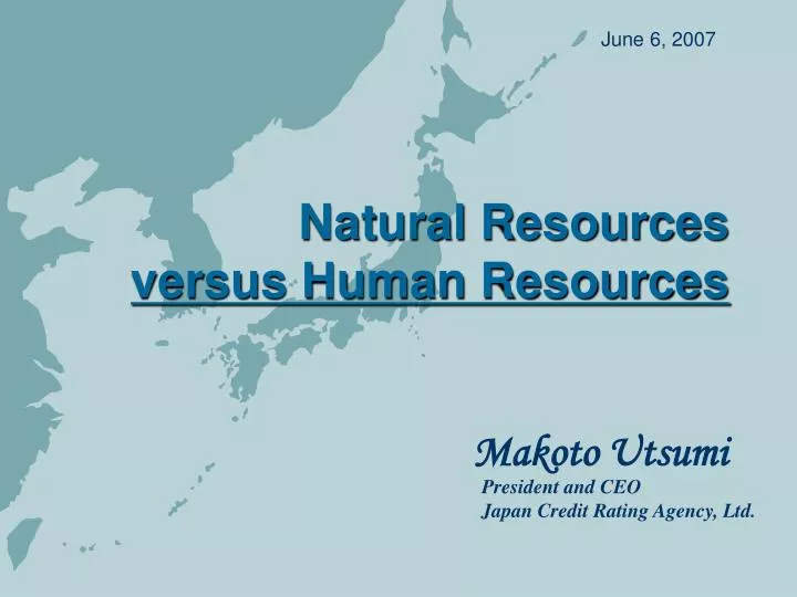 natural resources versus human resources