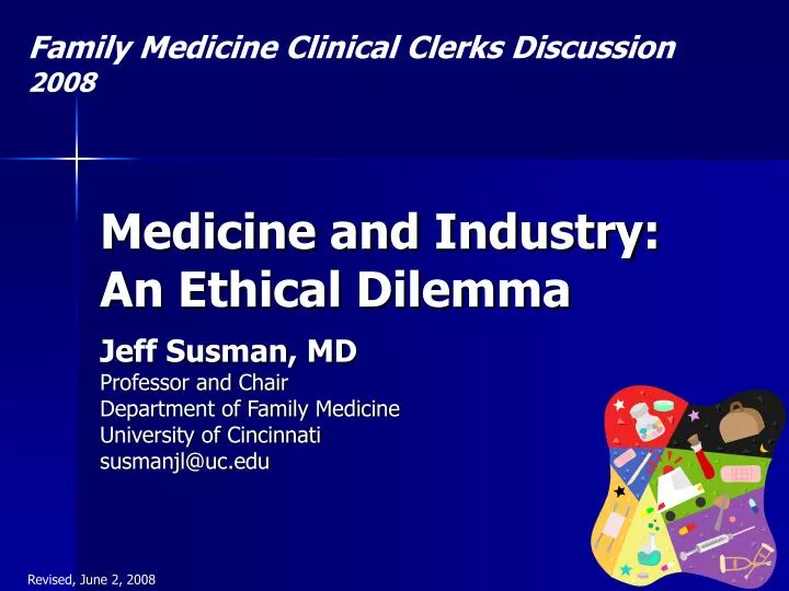 medicine and industry an ethical dilemma