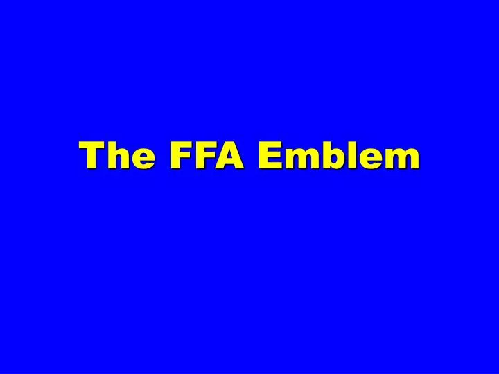 the ffa emblem