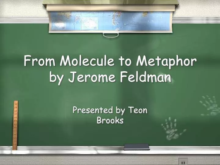 from molecule to metaphor by jerome feldman