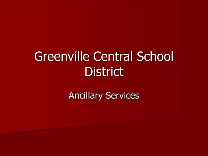greenville central school district
