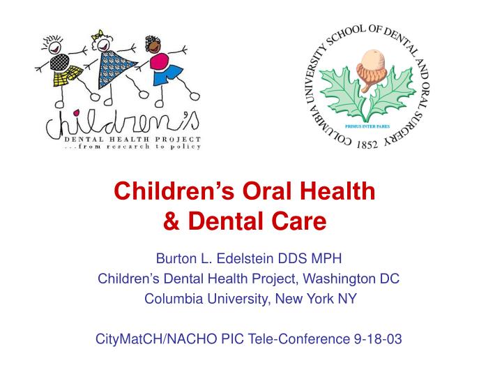 children s oral health dental care