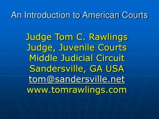 An Introduction to American Courts