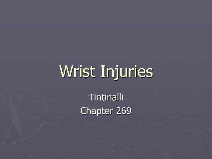 wrist injuries