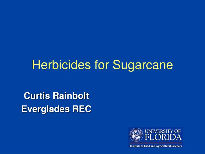 herbicides for sugarcane