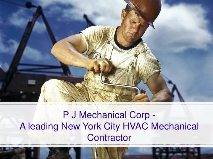 p j mechanical corp a leading new york city hvac mechanical contractor