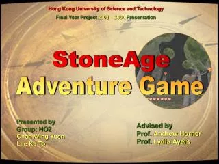 Hong Kong University of Science and Technology Final Year Project 2003 ? 2004 Presentation