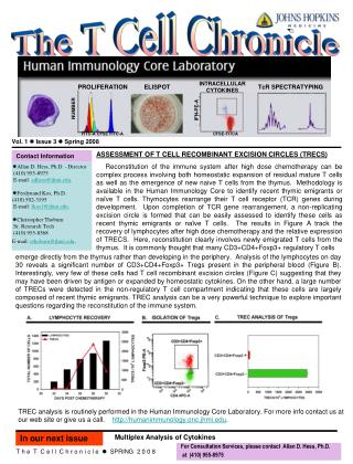 The T Cell Chronicle