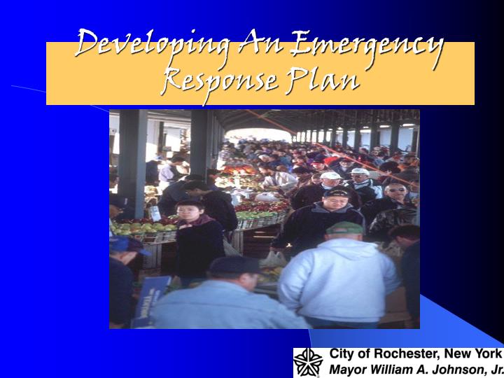 developing an emergency response plan