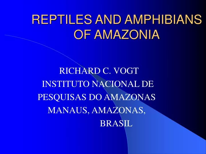 reptiles and amphibians of amazonia