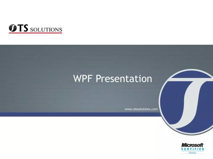 wpf presentation