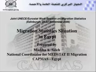 Joint UNECE/Eurostat Work Session on Migration Statistics (Edinburgh, 20-22 November 2006)