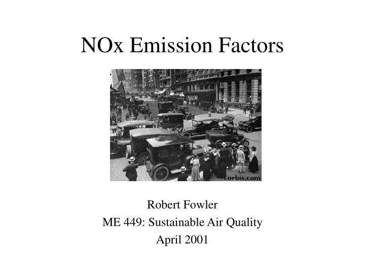 nox emission factors